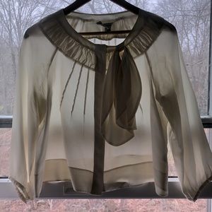 See by Chloe silk tie front blouse